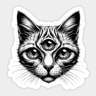 Purr-fectly Noir Sticker